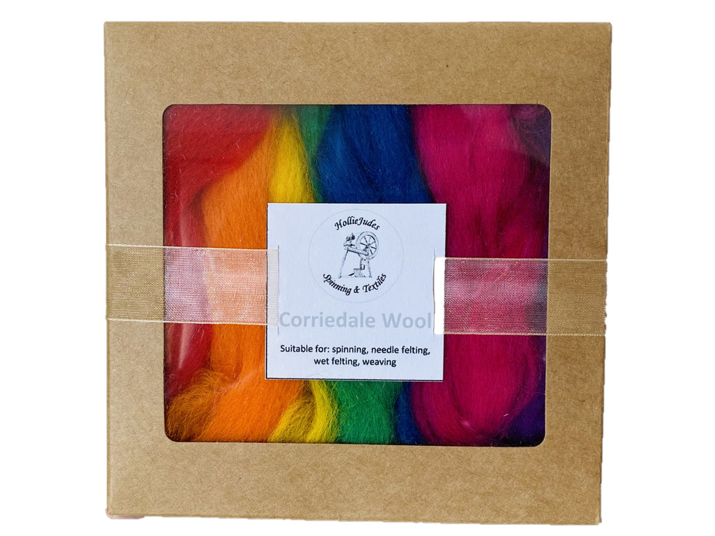 Corriedale Fleece Rainbow
