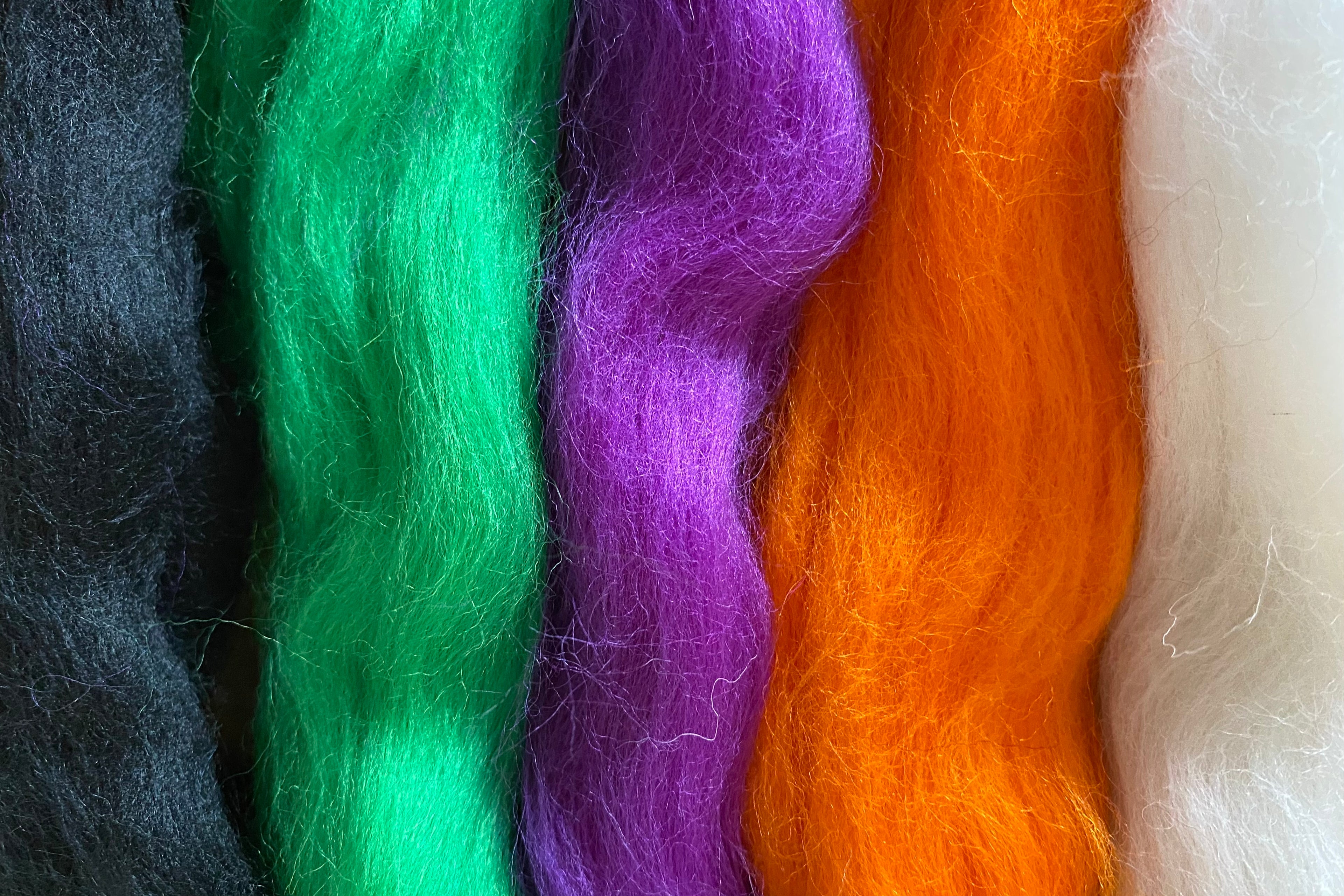 Corriedale Fleece Halloween Selection