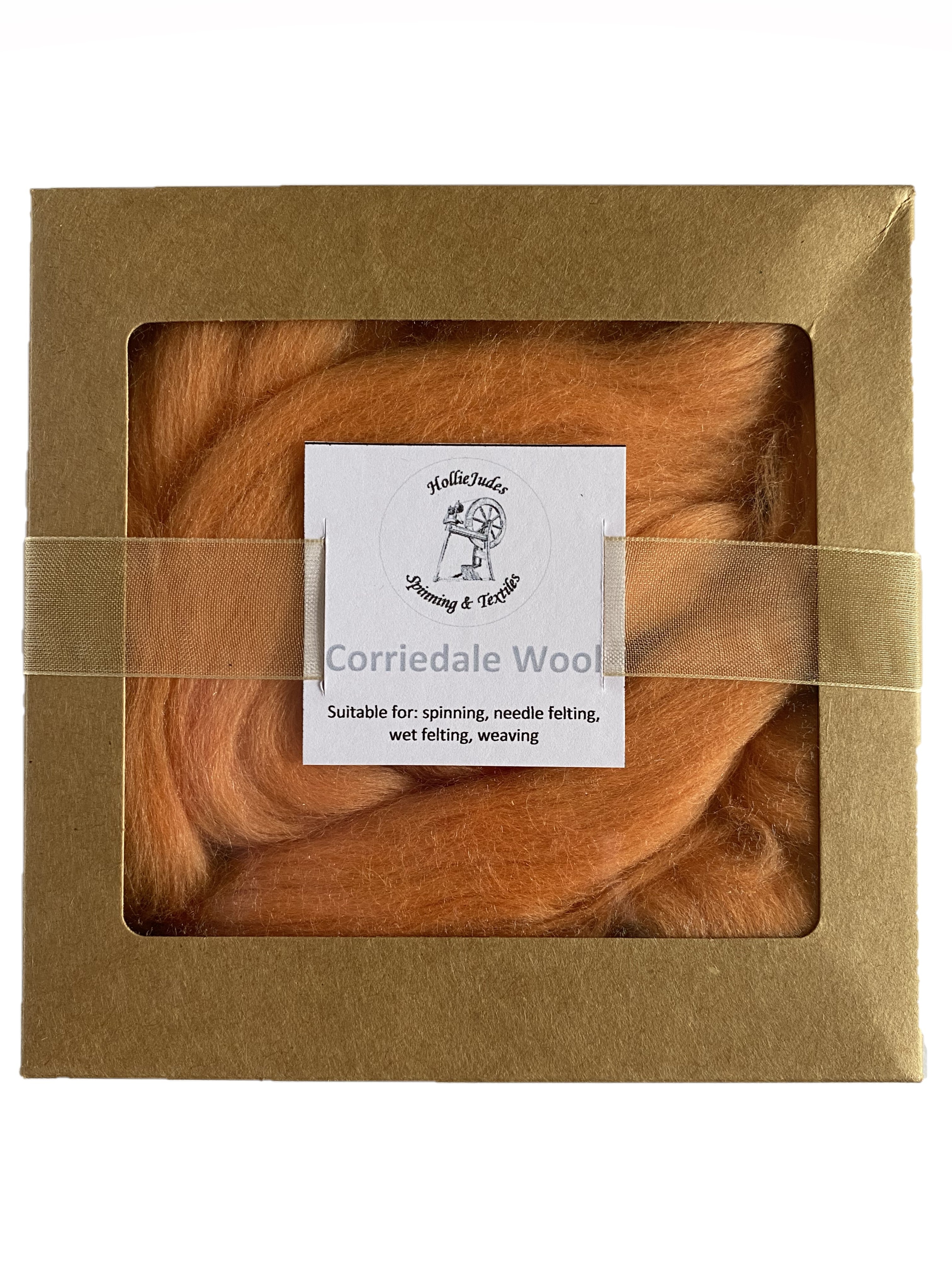 Corriedale Fleece Pastel Orange