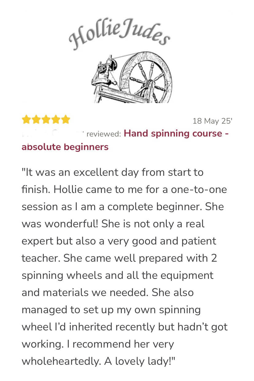 Hand Spinning Course - Absolute Beginners
